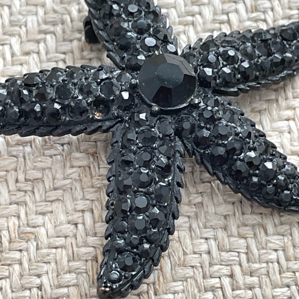 Weiss Jet Starfish Pin - Picture 3 of 3